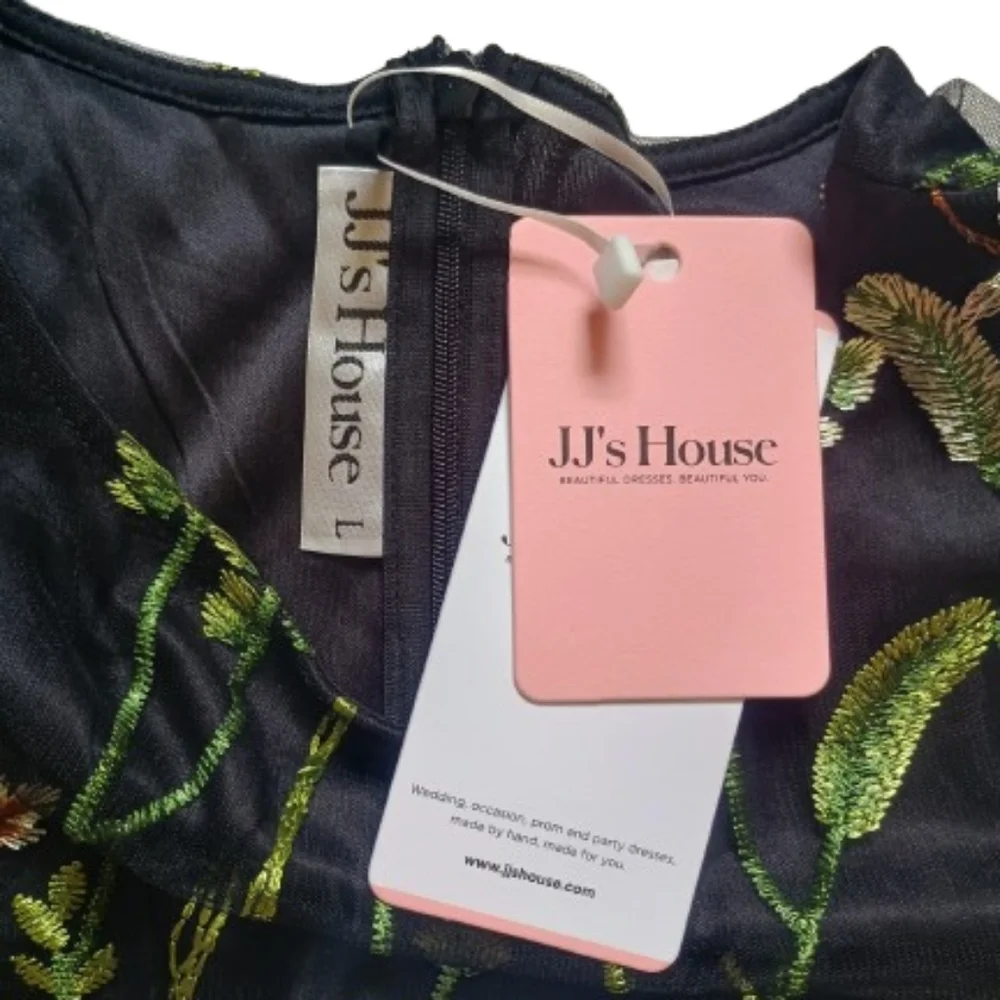 NWT JJS House Floral Embroidery Cocktail Dress Women's Size: L - Picture 11 of 14